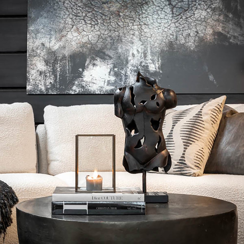 TORSO statue in metal-Antique bronze