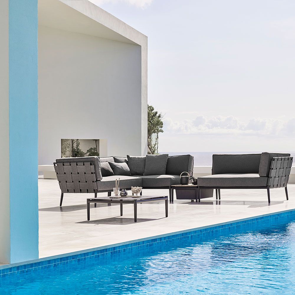 Conic Box Table Grey