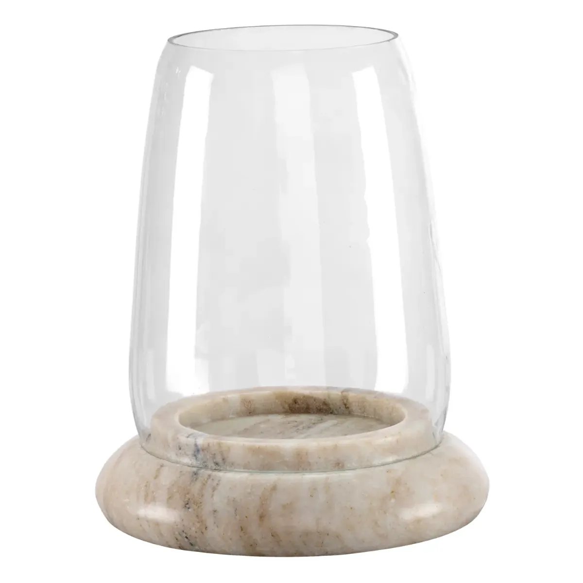 Hera Candle Lantern with Marble Base