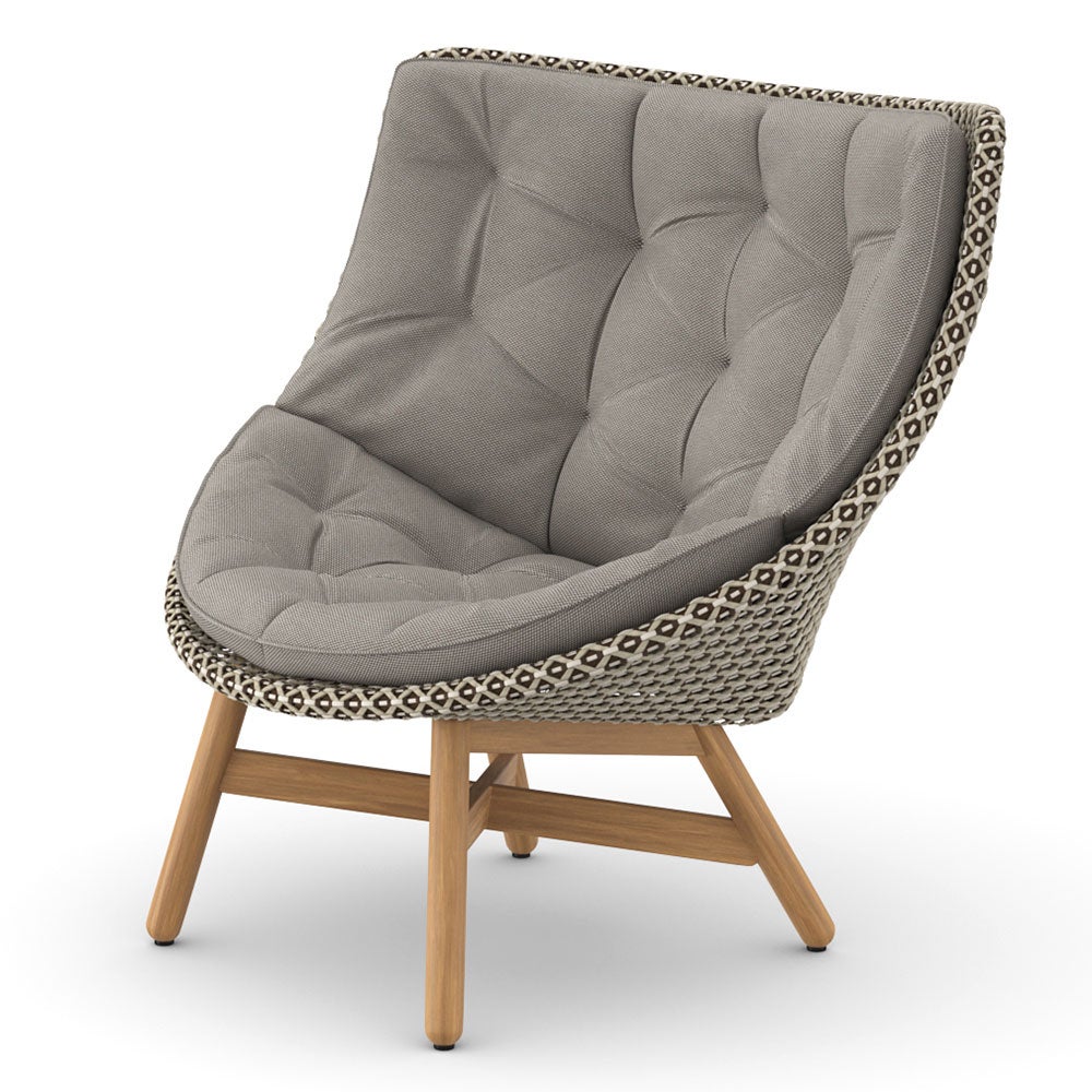 Mbrace lounge armchair high PEPPER