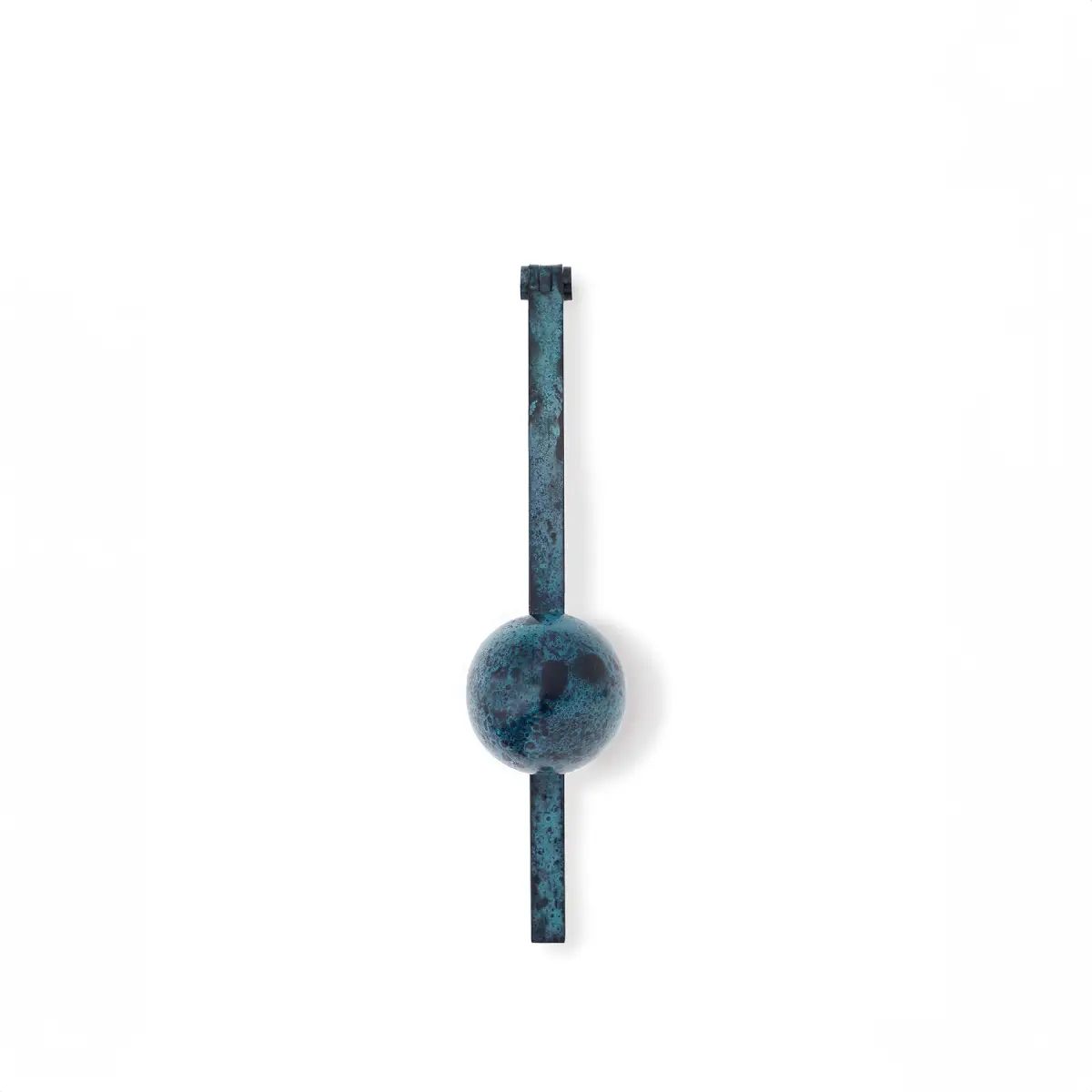 Klonk door knocker blue oxidized brass