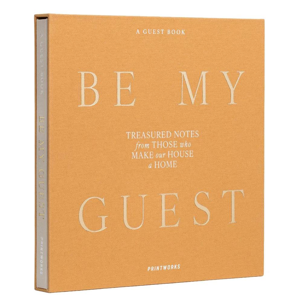 Guest Book Yellow Be My Guest