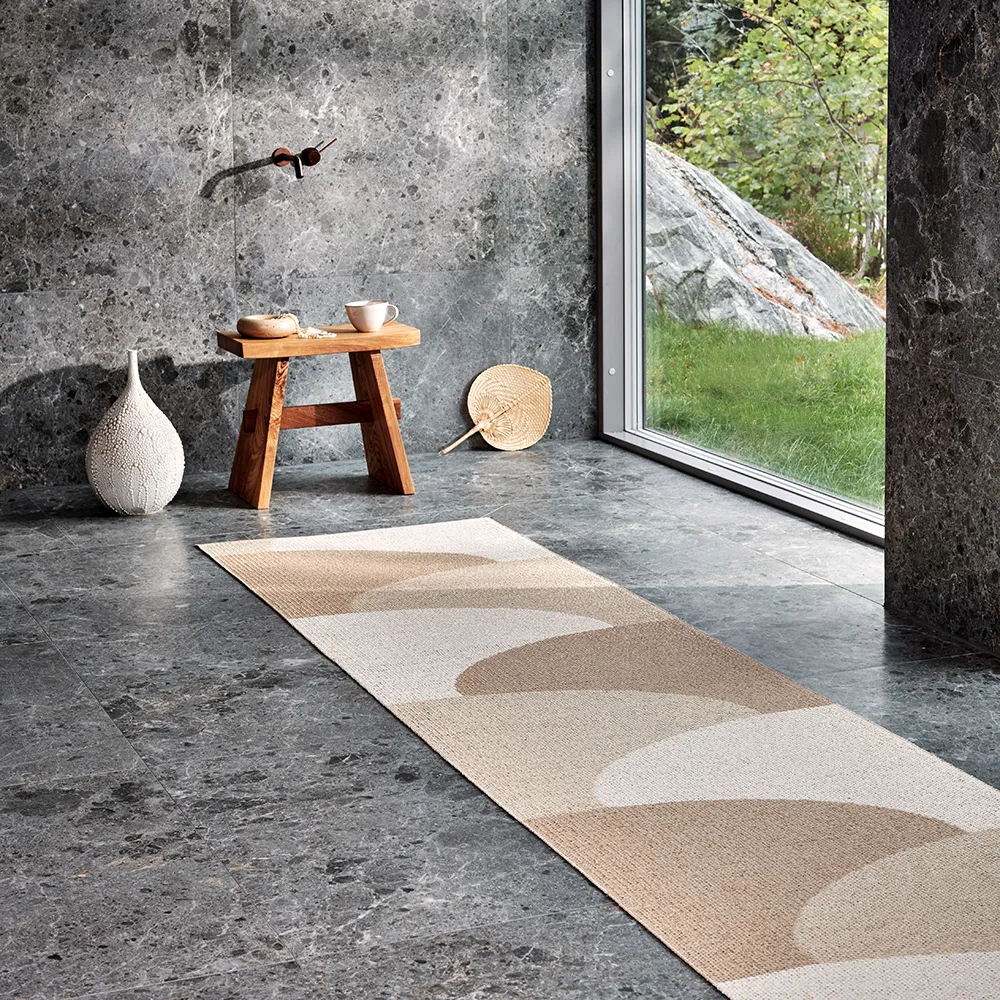 Hill carpet Vanilla/Beige/Cream 70 x 360cm