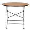 Brewer table  Ø 85 cm  Black / Teak