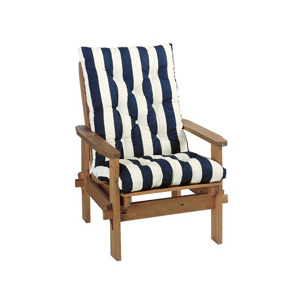 High Flock Cushion Blue Dralon