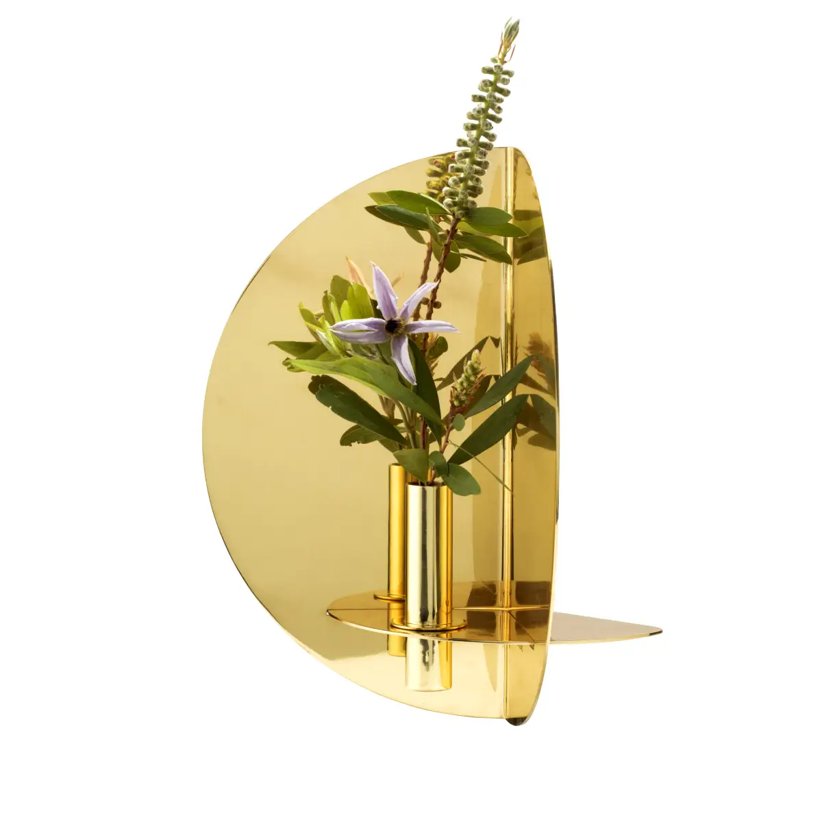 Twilight wall sconce brass