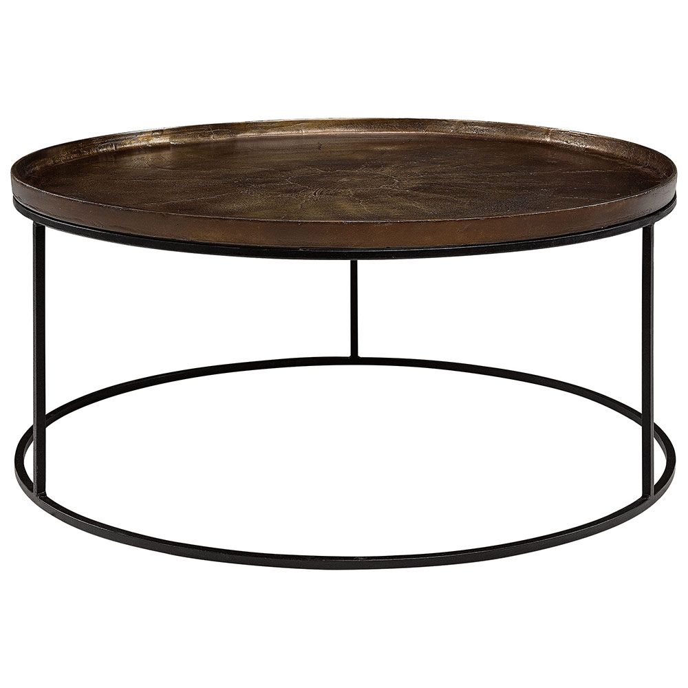 Fabio Vintage Brass Coffee Table