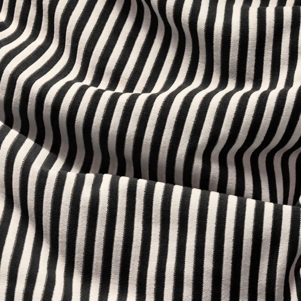 square pillow terry black creme