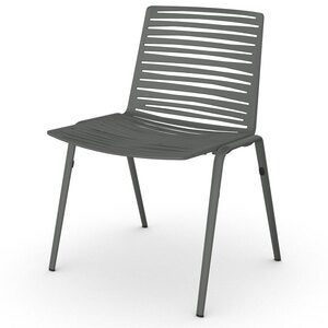 Zebra dining chair Metallic Grey