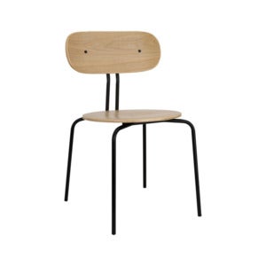 Curious Dining Chair Oak/Black Metal