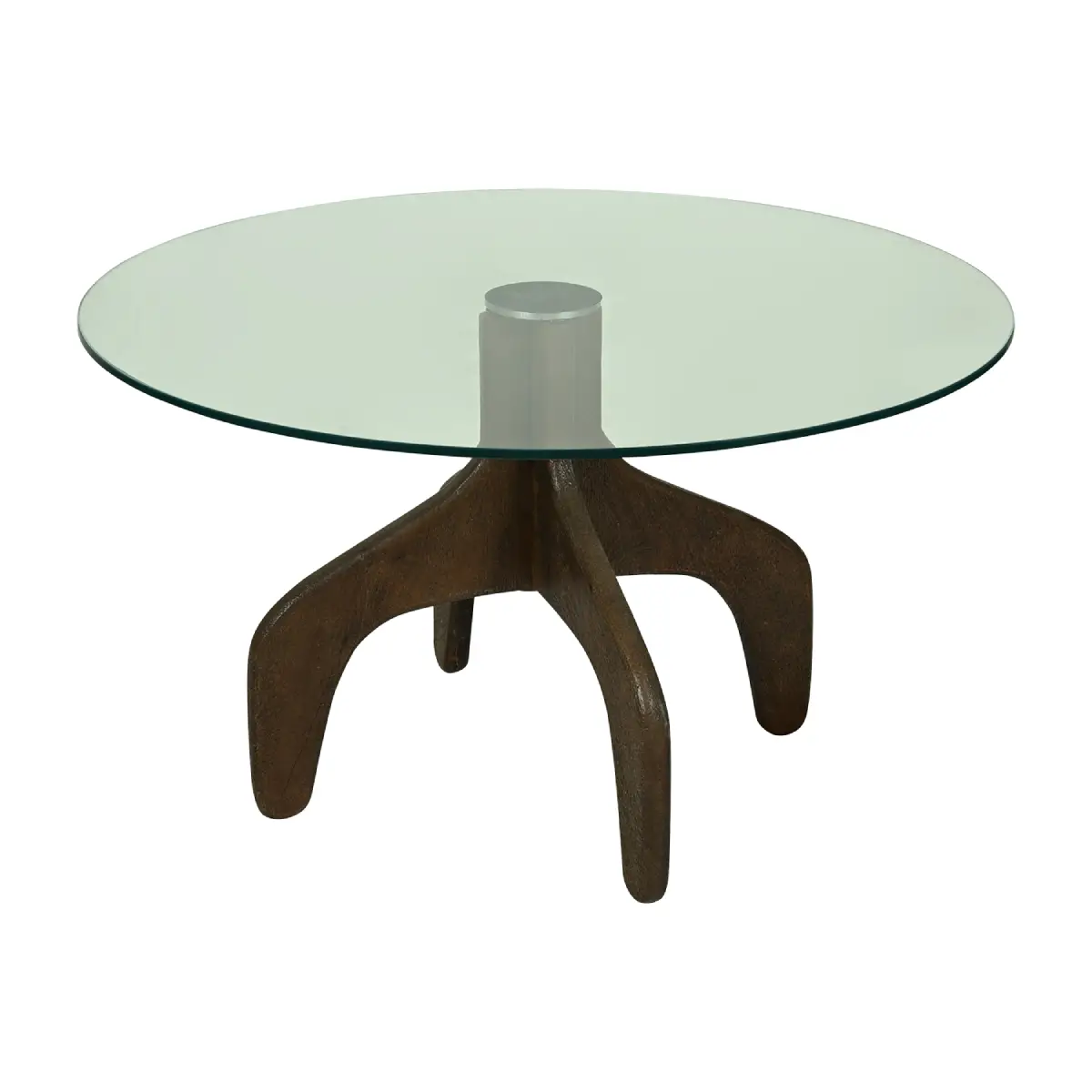 GIBSON Coffee table Brown Ø80xH45 cm