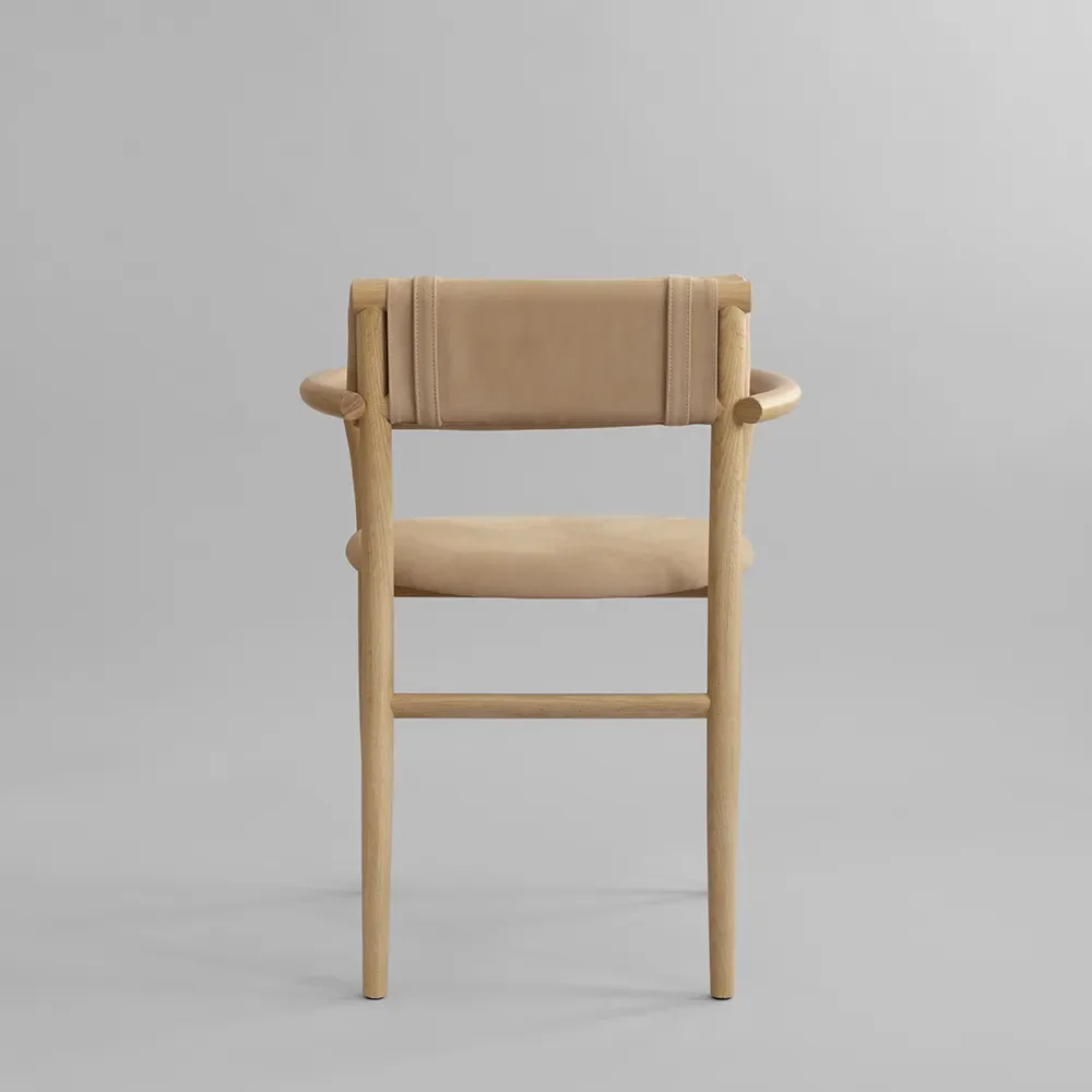 Nama Dining Chair, Armrest - Nubuck