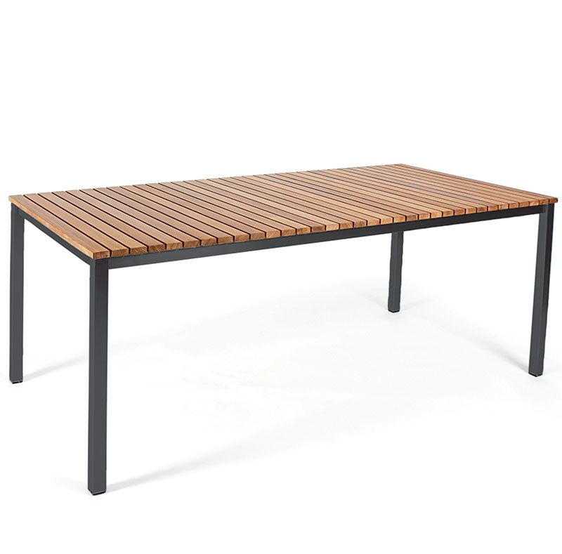 Häringe Dining Table 85X170Cm Black / Teak