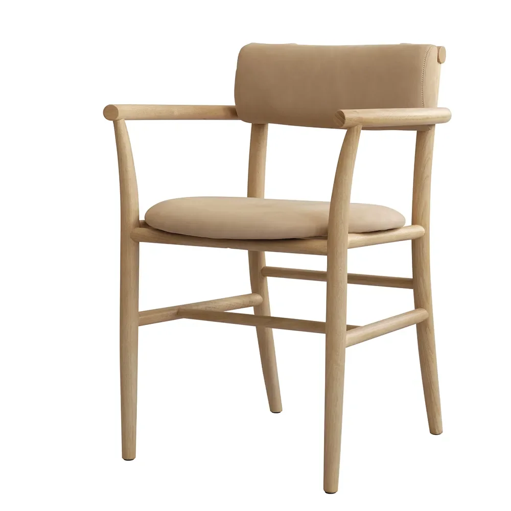 Nama Dining Chair, Armrest - Nubuck