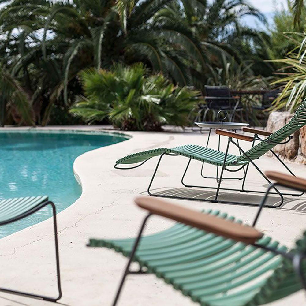 Click lounge chair paprika/grey bamboo