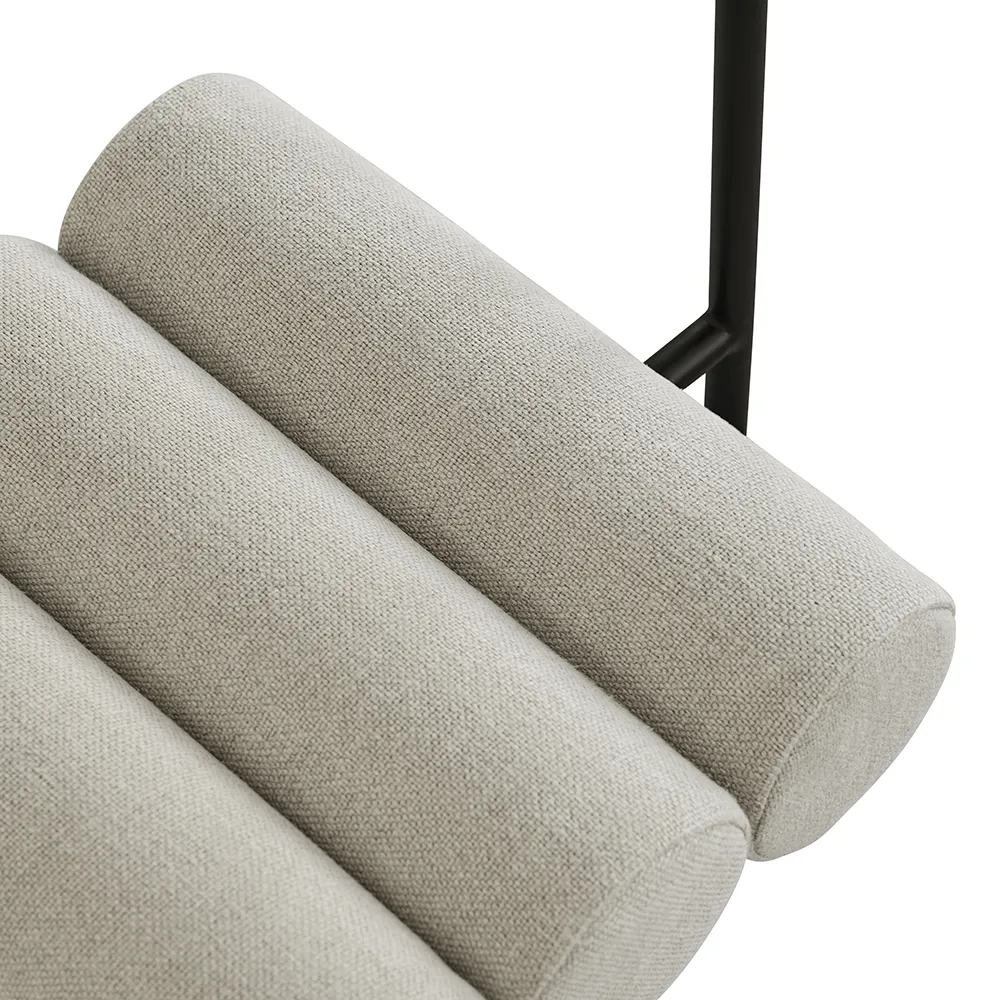 Hiro Dining Chair, Black Frame - Linen