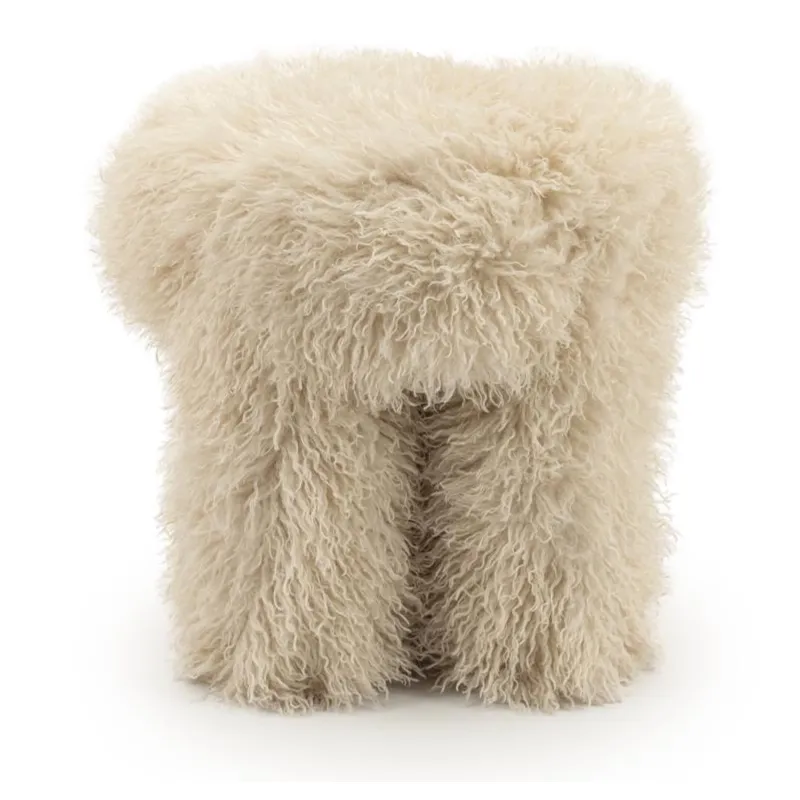 Stool Doodly - beige 40x40x43 cm