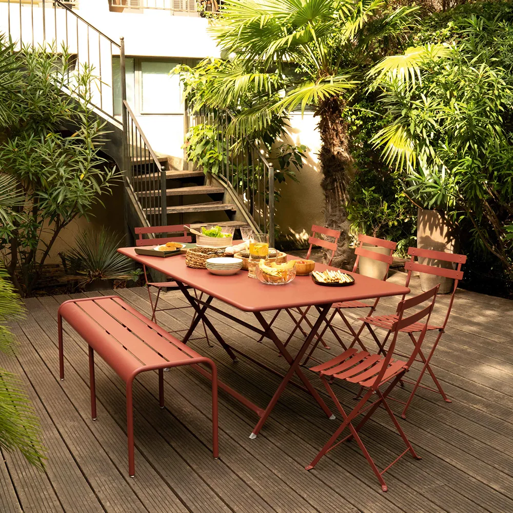 Bistro table 117 x 77 cm Red Ochre