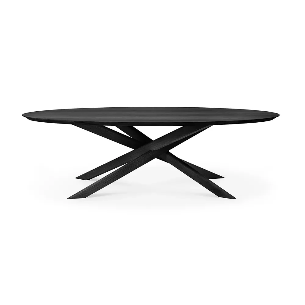 Mikado Dining Table 138x267 cm Black Oak