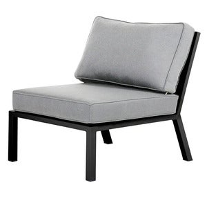 Belfort Centre section   including cushions black / Peral Grey