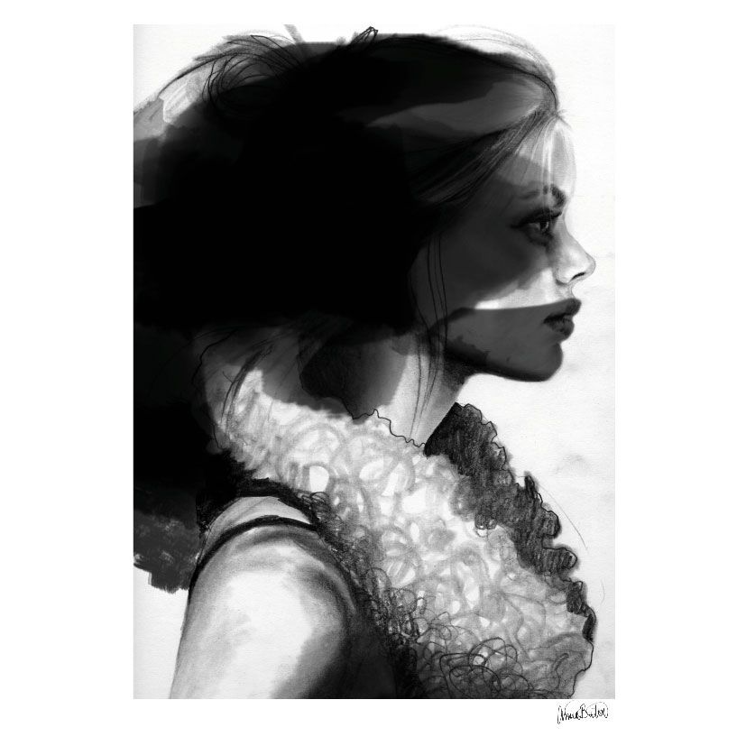 Anna Bülow poster Face 2 50x70 cm 