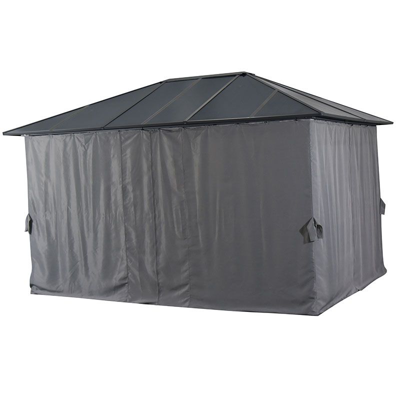 Scopello pavilion 300x400 cm anthracite/grey