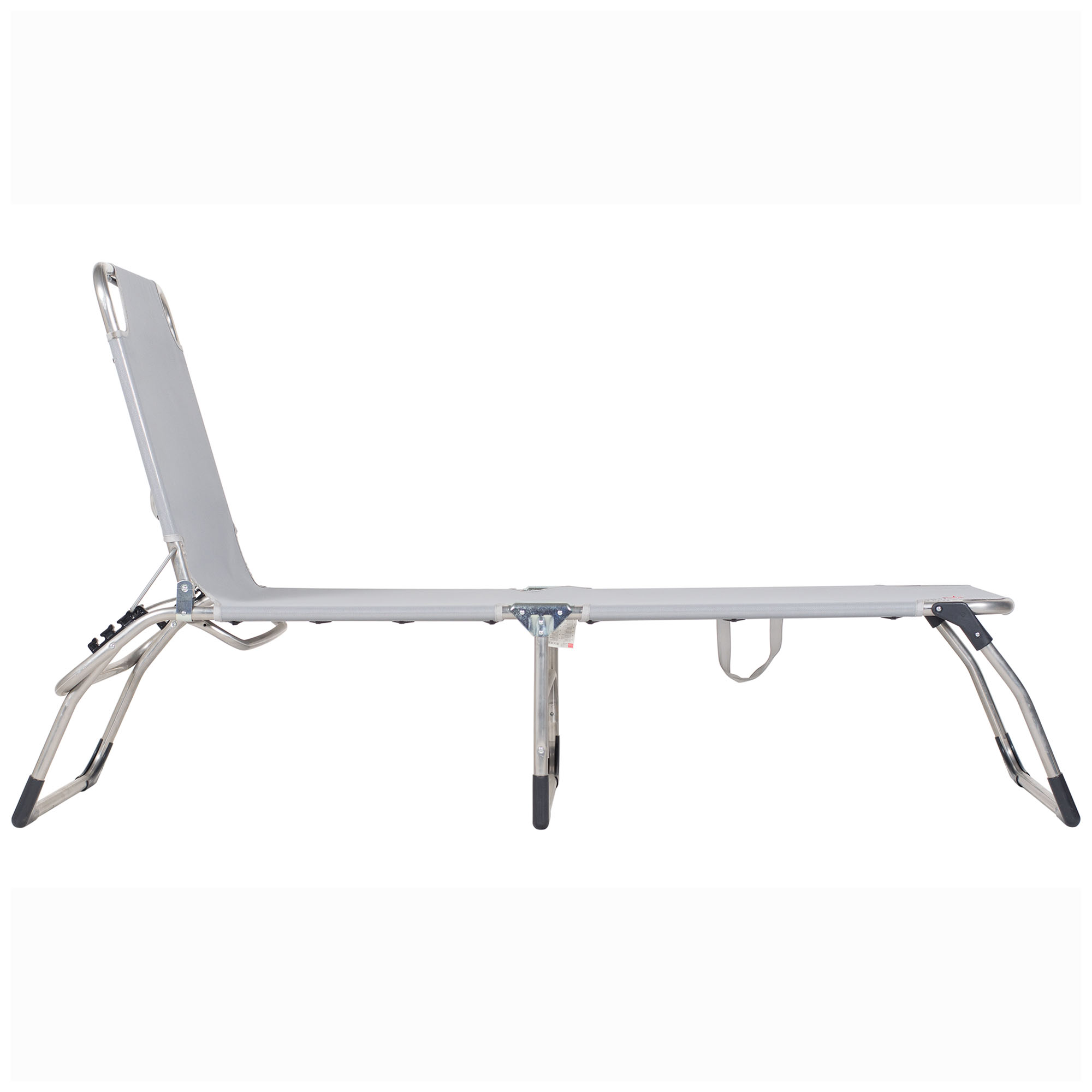 Amigo sunbed xxl grey aluminium/textilene