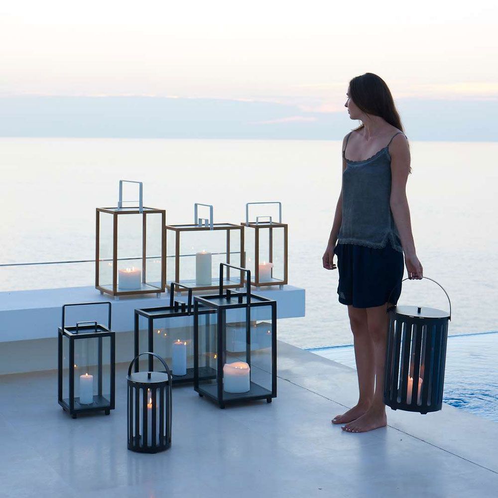 Lighthouse lantern large Lava Grey