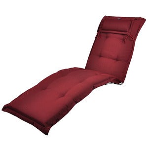 Bordeaux structure Canyon sun lounger cushion (Thick)