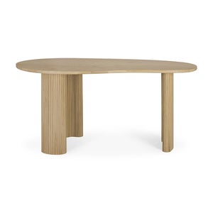 Boomerang Desk Lacquered Oak 160x83 cm