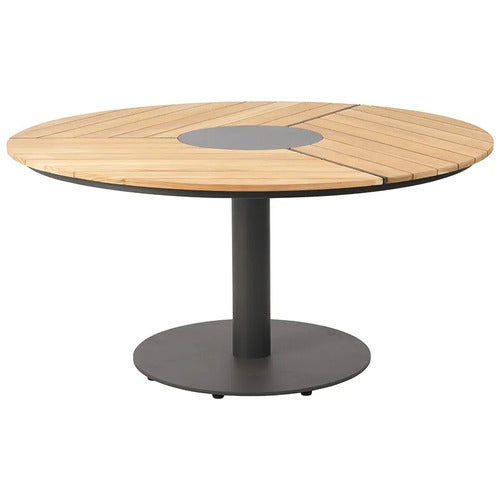 Peace Wood dining table 150 cm anthracite / teak