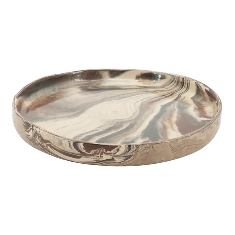 Plate Nagara small 28x28x3,5 cm Stoneware Multicolour