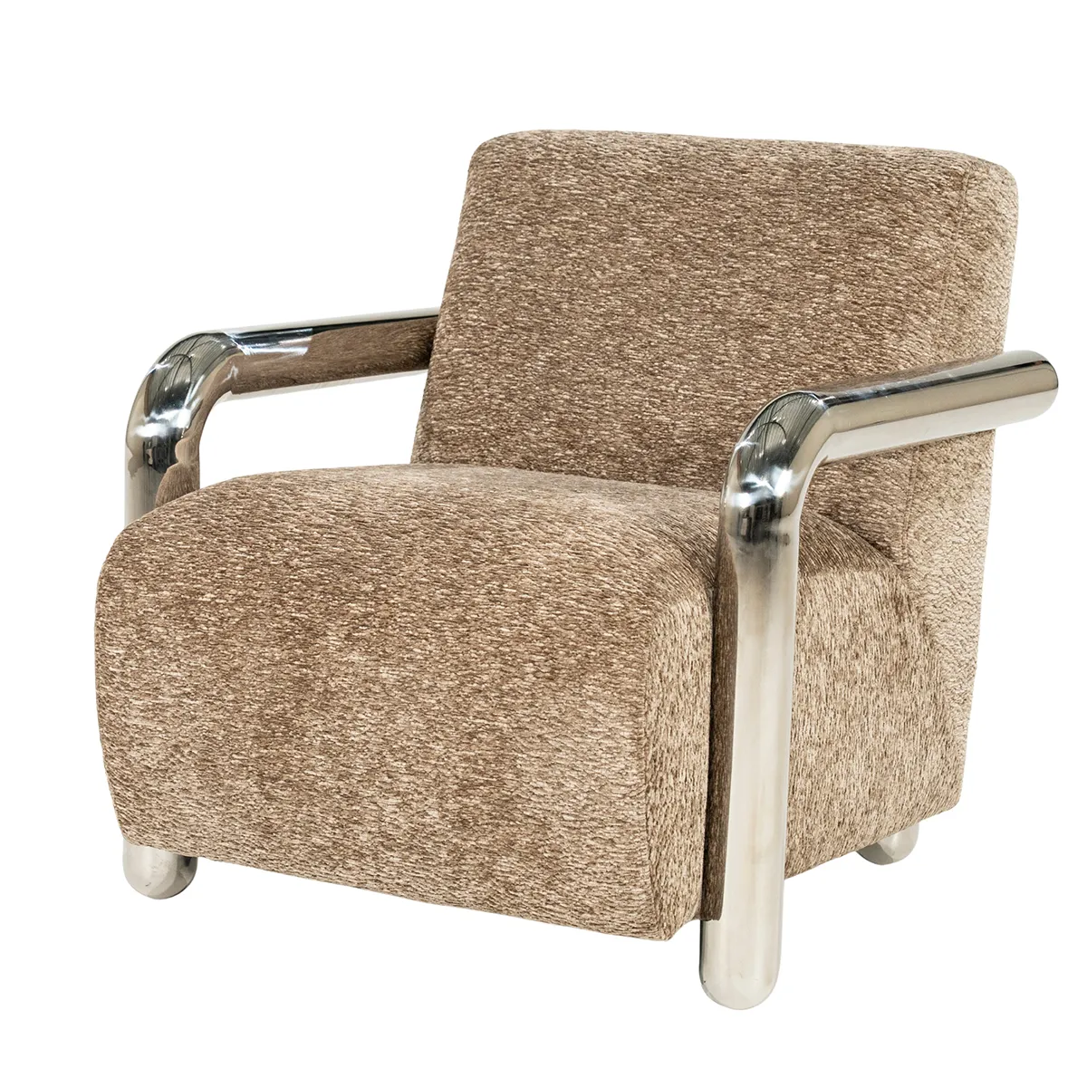 Armchair Chromette Taupe