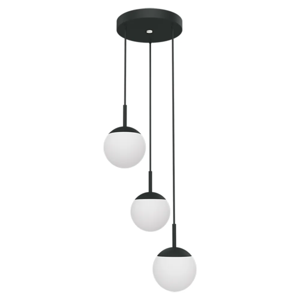 Mooon! Triple ceiling light Anthracite