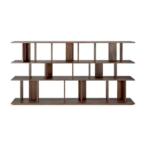 Irregular Shelf Lacquered teak 224 x 37 x 115 cm