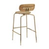 Curious Bar Stool Oak/Brass