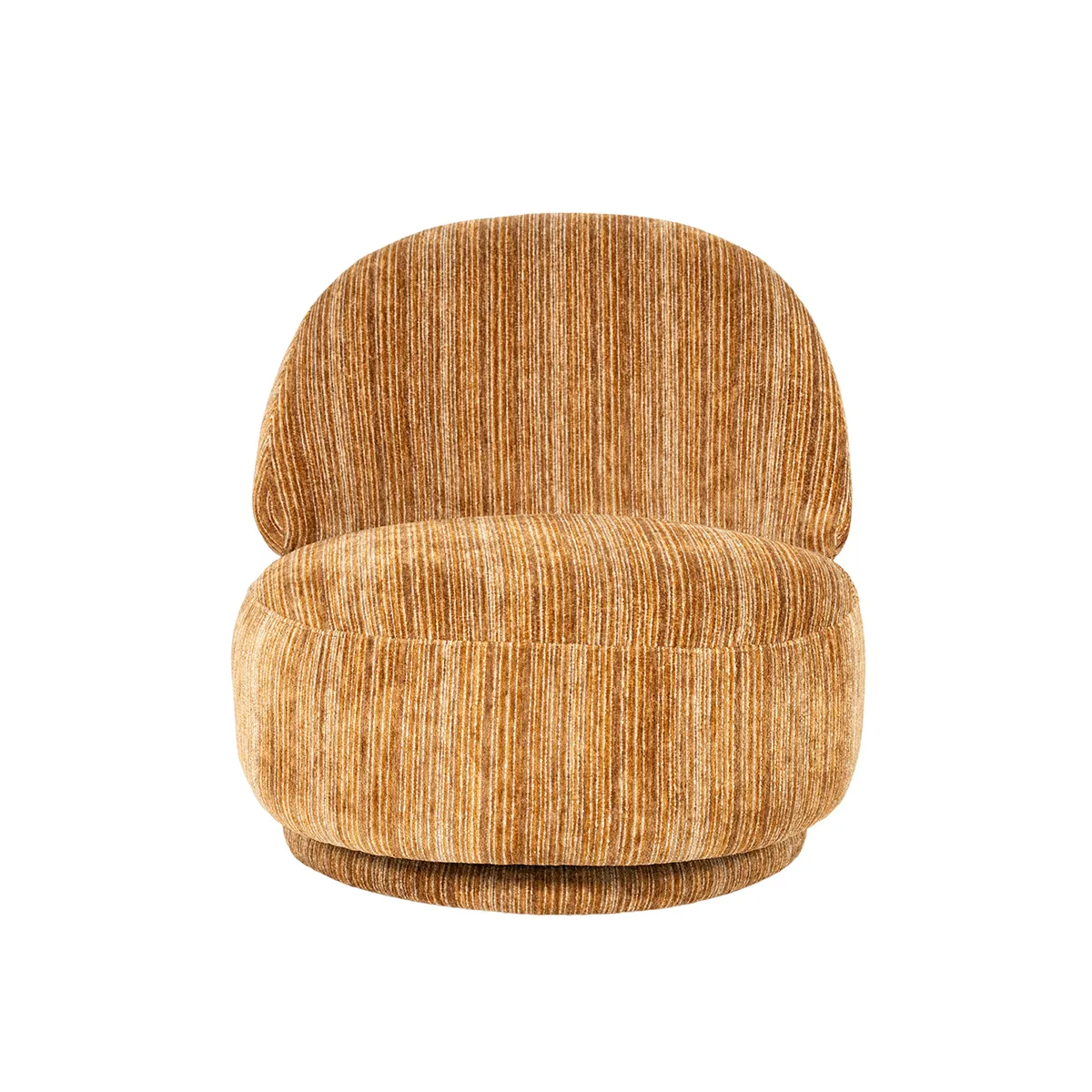 Swivel Lounge Chair FineLine Mustard