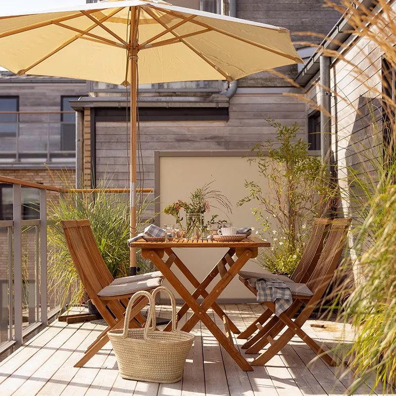 Turin dining chair natural teak