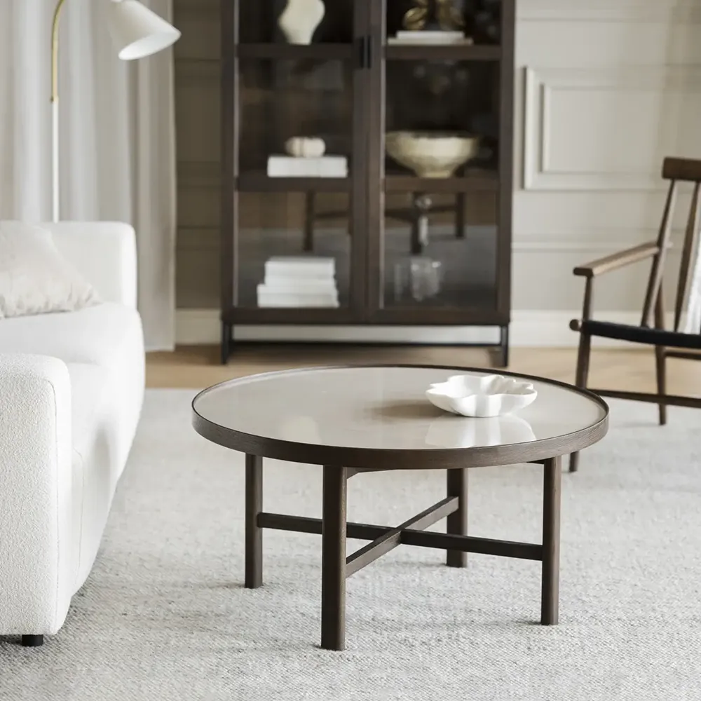 Marsden coffee table Ø90 cm ceramic/oak