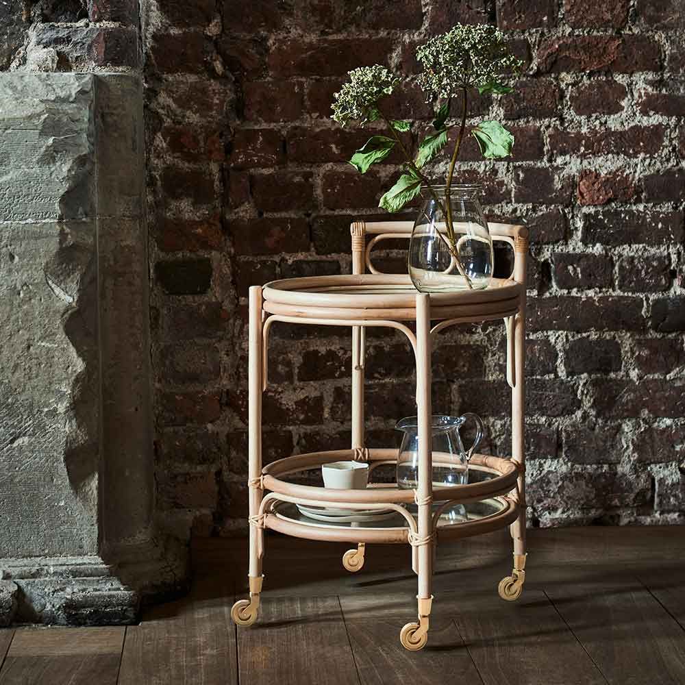 Serving trolley Romeo Rattan Natur