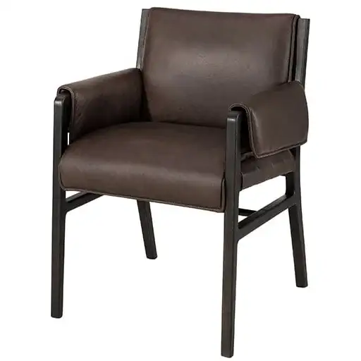 Steven espresso armchair
