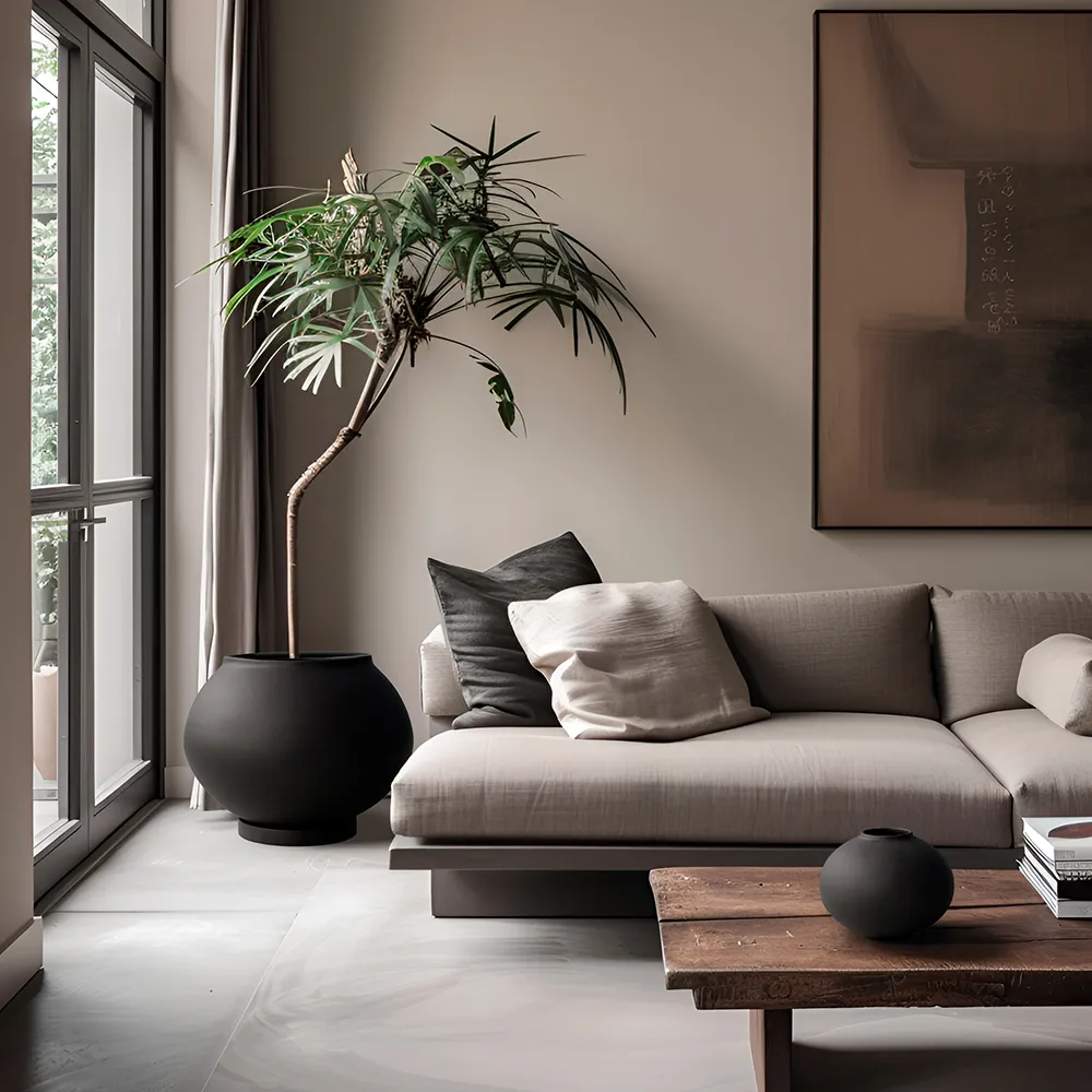 Sunao pot Fat Hexa - Black