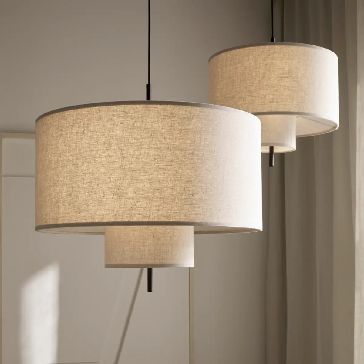 Margin Pendant Lamp Ø50 Beige Canvas