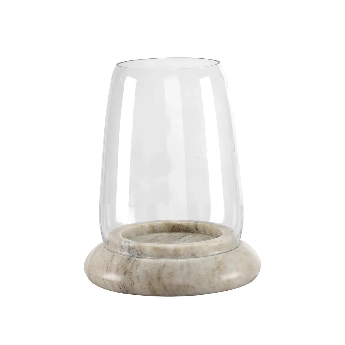 Hera Candle Lantern with Marble Base