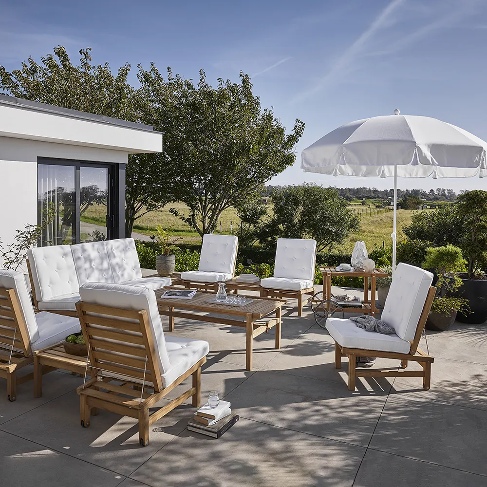 Armchair buildable teak