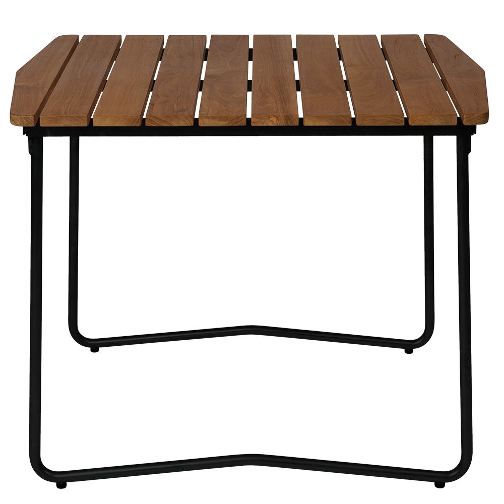 Table B31 84 Untreated teak / black frame