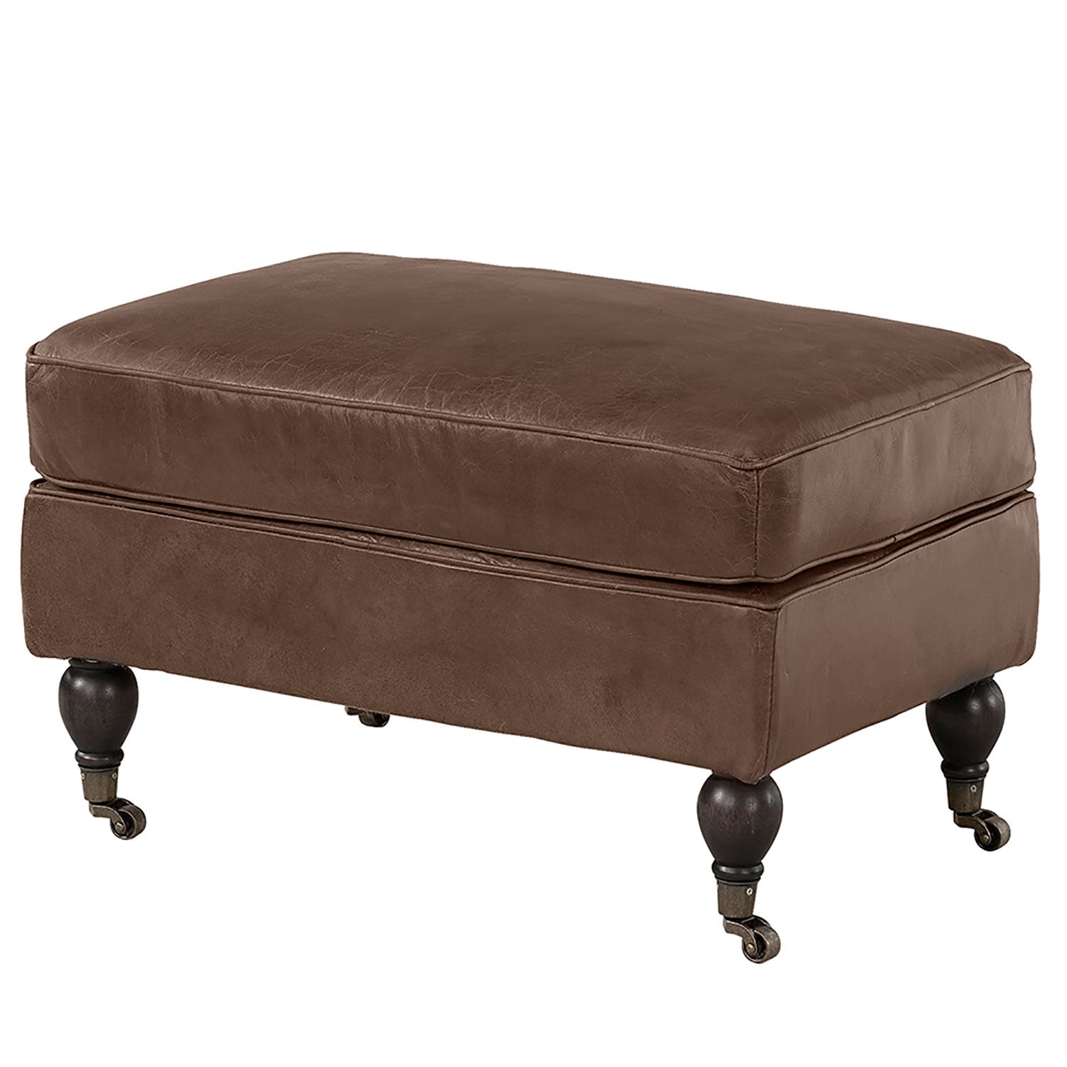 Dessau footstool Chocolate brown