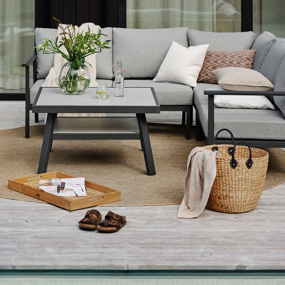 Samvaro corner piece anthracite/pearl grey