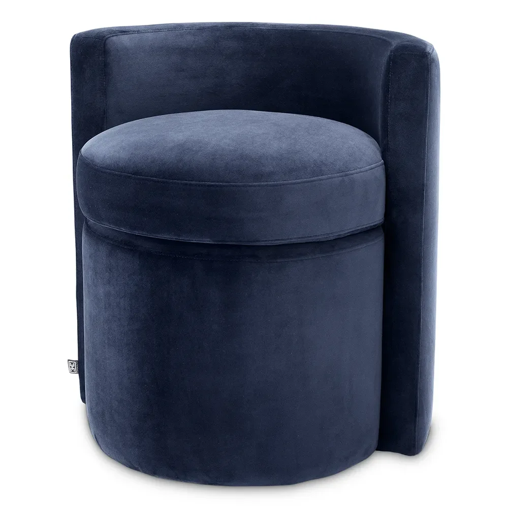 High Armchair Arcadia Savona midnight blue