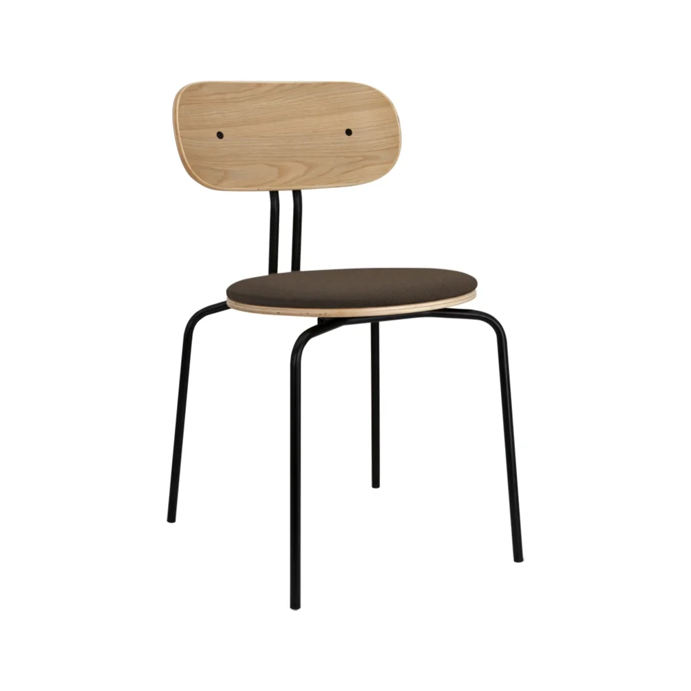 Curious Dining Chair Oak/Black Metal Mocca